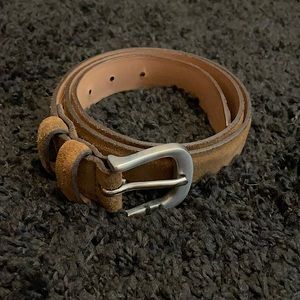 Men’s Thursday Boots Cognac Suede belt.